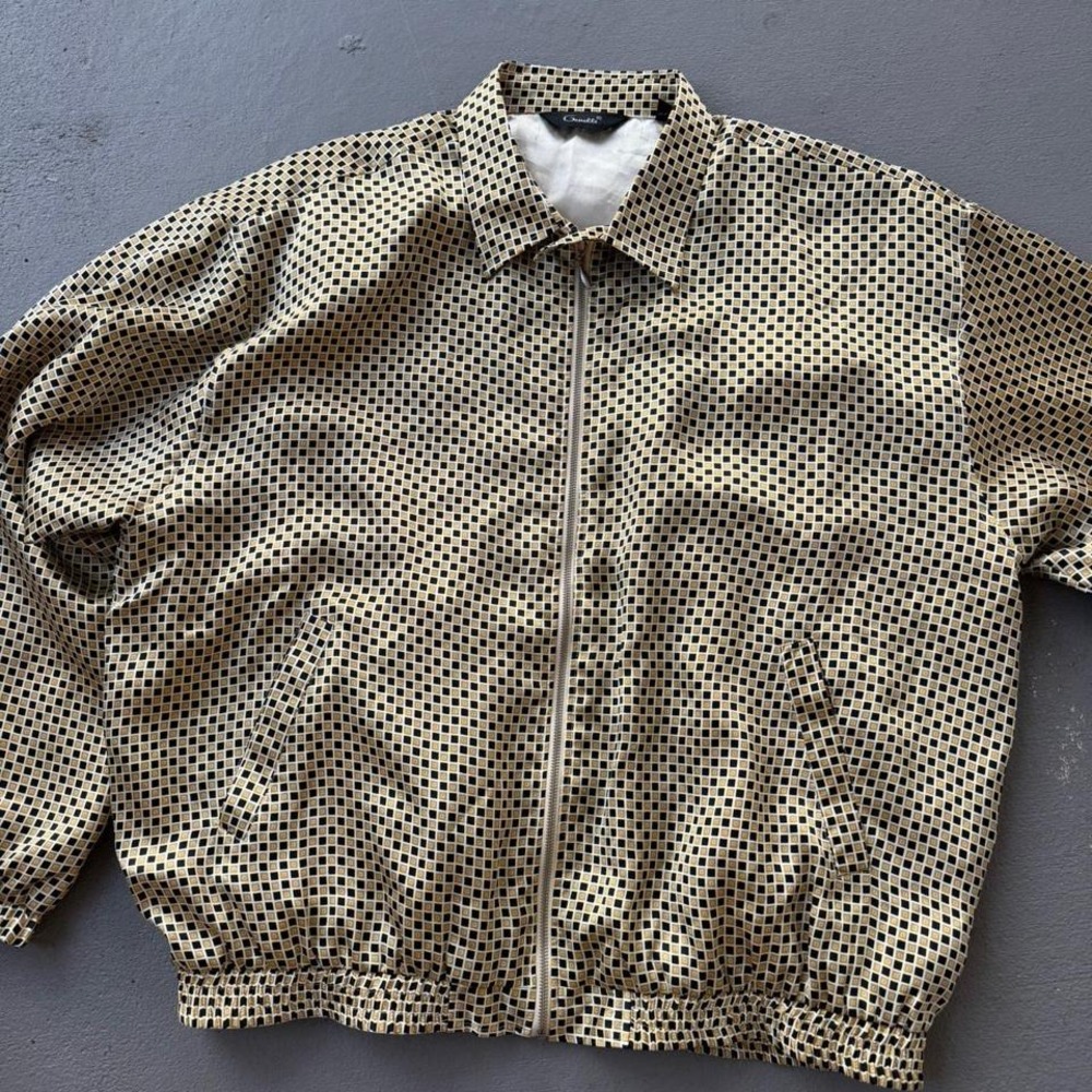 Genelli Silk Pattern Zip Up